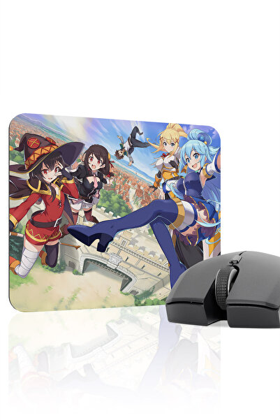 mousepad bastir لوحة ماوس الألعاب المطاطية المخيطة KonoSuba مانع للانزلاق V2 ...