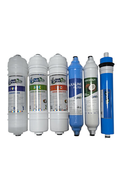 puretech Yakut serisi Su arıtma filtresi 6 adet (NSF) onaylı (orijinal