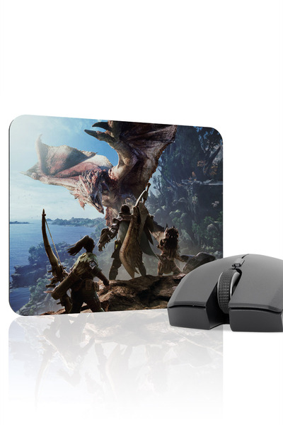 mousepad bastir Monster Hunter: World Non-Slip Stitched Rubber Gaming Mousepa...