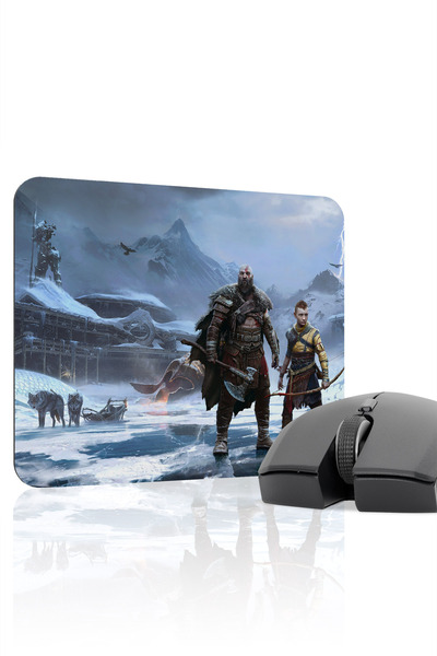 mousepad bastir لوحة ماوس للألعاب من God Of War مانع للانزلاق مصنوعة من المطا...