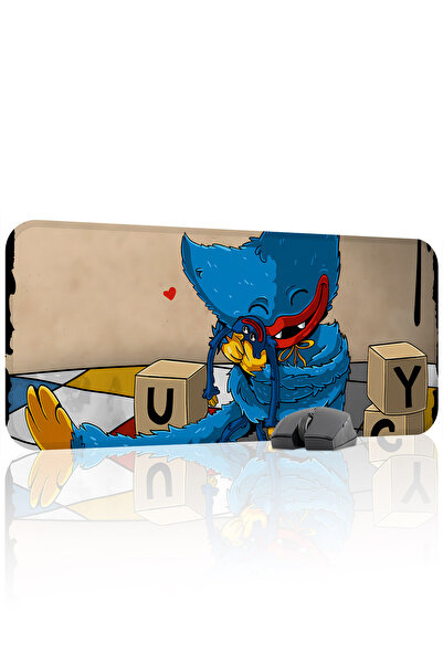 mousepad bastir لوحة ماوس الألعاب المطاطية المخيطة من Poppy Playtime مانع للا...