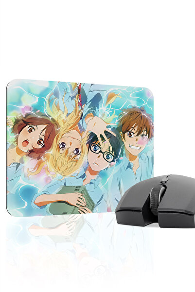 mousepad bastir لوحة ماوس الألعاب Your Lie in April مانع للانزلاق المصنوعة من...