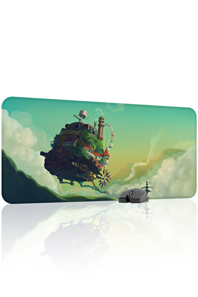 mousepad bastir Howl's Moving Castle Stitched Rubber Gaming Mousepad V3 - 90X...