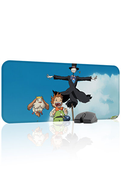 mousepad bastir Howl's Moving Castle Stitched Rubber Gaming Mousepad V4 - 70X...