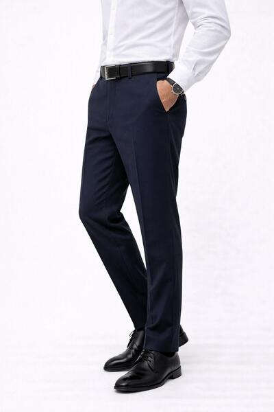 CLASSİCS MEN Caserta Regular Fit Stretch Fabric Men's Fabric Trousers - 7558