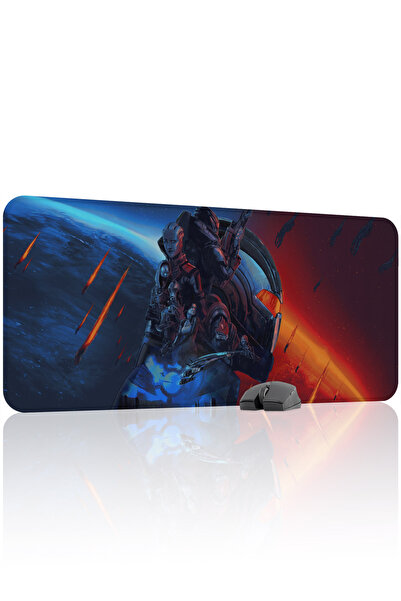 mousepad bastir لوحة ماوس الألعاب المطاطية Mass Effect مانع للانزلاق V2 - 90x...