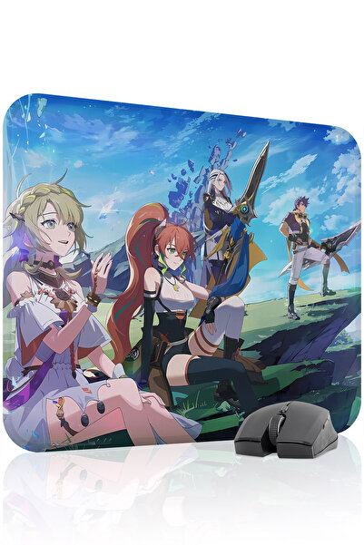 mousepad bastir Blue Protocol Star Resonance Stitched Rubber Gaming Mousepad ...