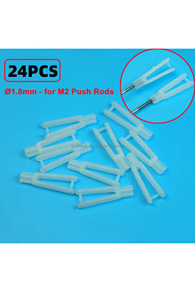 Choice1 24 قطعة من مشابك النايلون D1.8mm (أبيض أو أسود) / D1.2xL21mm / D1.8 x...
