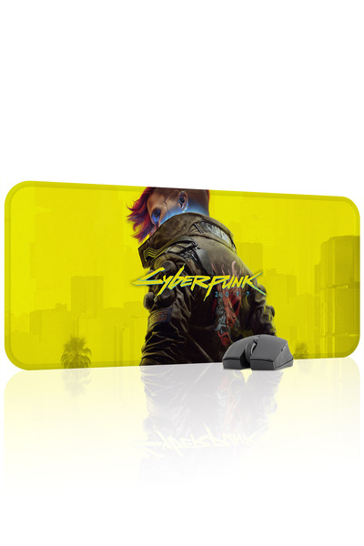mousepad bastir Cyberpunk 2077 Mousepad pentru jocuri din cauciuc cu antialun...