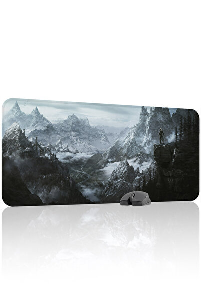mousepad bastir لوحة ماوس الألعاب المطاطية المخيطة Skyrim مانع للانزلاق V2 - ...