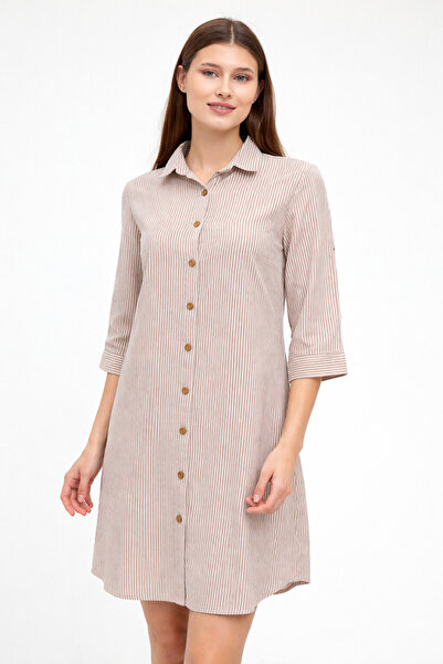 Heaven Ephesus Women's Linen Tunic- Linen Patterned Tunic-1550