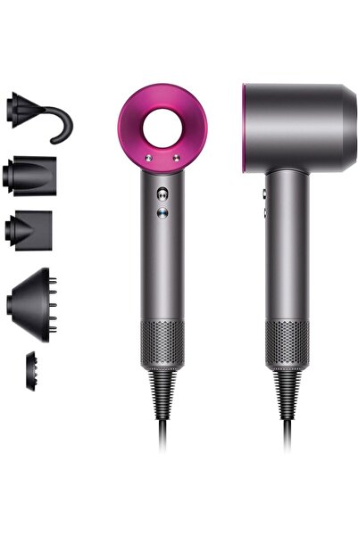 OEM Dyson Supersonic HD08 Hair Dryer Iron/Fuchsia 1600W Negative Ions Smooth ...