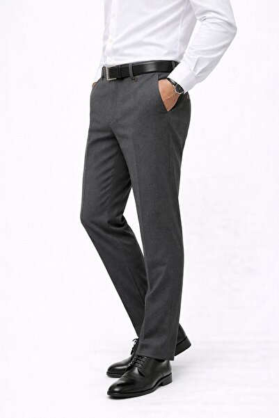CLASSİCS MEN Caserta Regular Fit Stretch Fabric Men's Fabric Trousers - 7558