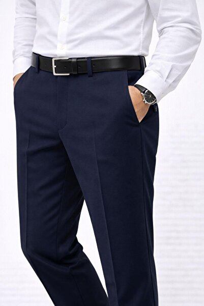 CLASSİCS MEN Caserta Regular Fit Stretch Fabric Men's Fabric Trousers - 7558