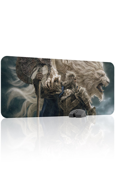 mousepad bastir لوحة ماوس للألعاب من المطاط المخيط يدويًا من Elden Ring مانع ...
