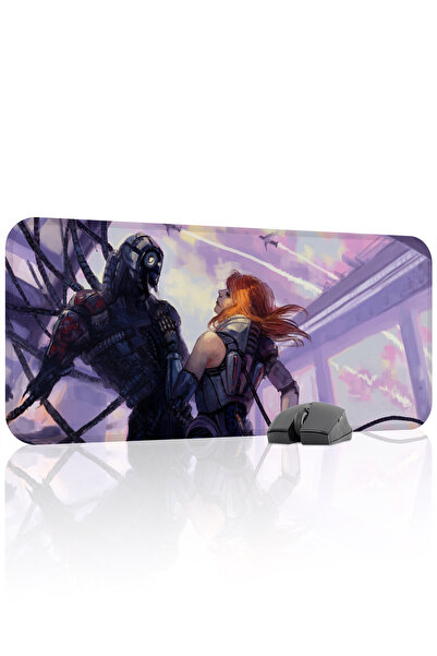 mousepad bastir لوحة ماوس الألعاب المطاطية Mass Effect مانع للانزلاق V5 - 70x...