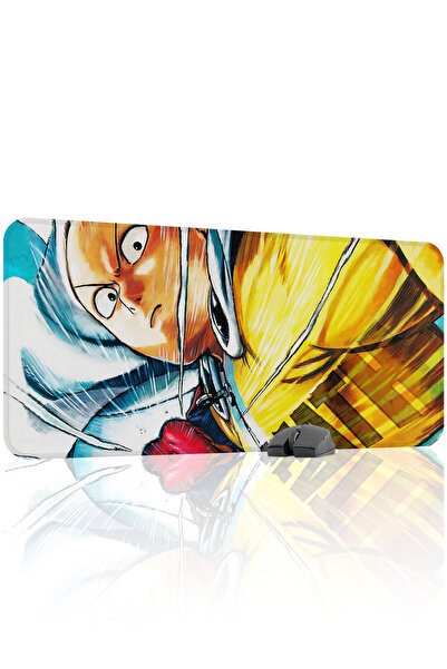 mousepad bastir لوحة ماوس الألعاب المطاطية المخيطة من ون بونش مان مانع للانزل...
