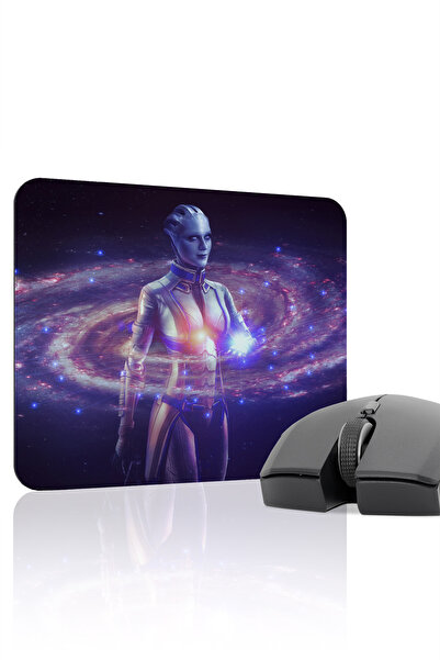 mousepad bastir لوحة ماوس الألعاب المطاطية المخيطة من Mass Effect مانع للانزل...