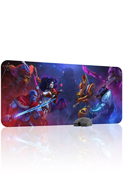 mousepad bastir لوحة ماوس الألعاب المطاطية Dota 2 مانع للانزلاق Stitched Rubb...
