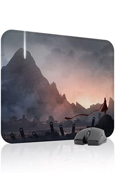 mousepad bastir لوحة ماوس الألعاب المطاطية المخيطة Journey مانع للانزلاق V5 -...