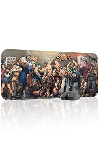mousepad bastir لوحة ماوس الألعاب المطاطية المخيطة من ستريت فايتر مانع للانزل...