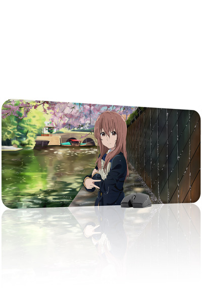 mousepad bastir لوحة ماوس للألعاب من المطاط المخيط من نوع Koe no Katachi مانع...