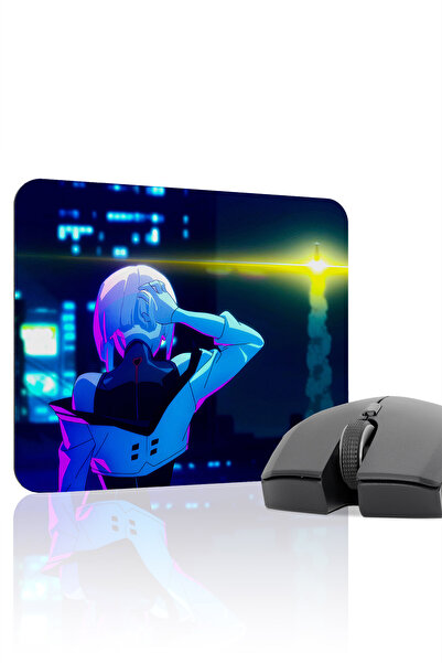 mousepad bastir Cyberpunk Edge مفرش طاولة طويل s مانع للانزلاق Dikişli Rubber...