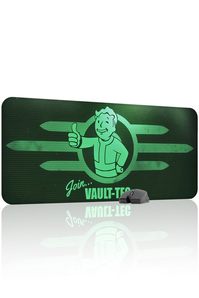 mousepad bastir لوحة ماوس الألعاب المطاطية المخيطة Fallout مانع للانزلاق V5 -...