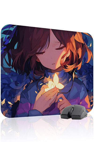 mousepad bastir Undertale مانع للانزلاق Dikişli Rubber Gaming Mousepad V4 - 4...