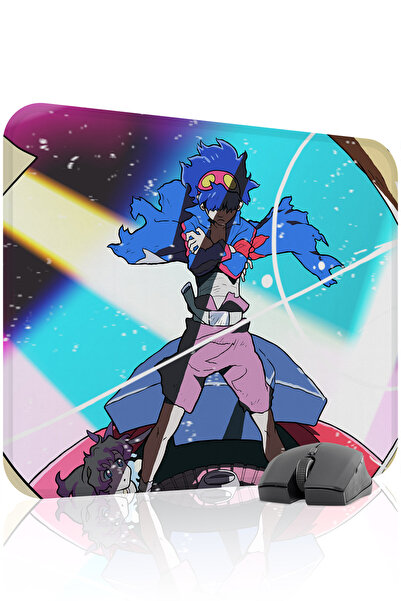 mousepad bastir لوحة ماوس للألعاب من المطاط المخيط من Gurren Lagann مانع للان...