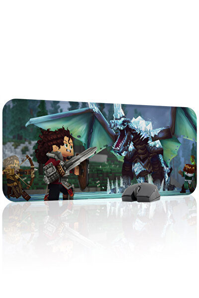 mousepad bastir Hytale مانع للانزلاق Dikişli Kauçuk Oyuncu Mousepad V3 - 70x3...