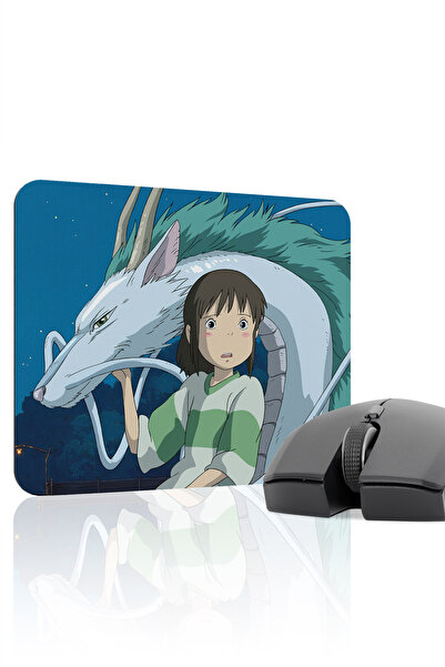 mousepad bastir لوحة ماوس الألعاب المطاطية المخيطة Spirited Away مانع للانزلا...
