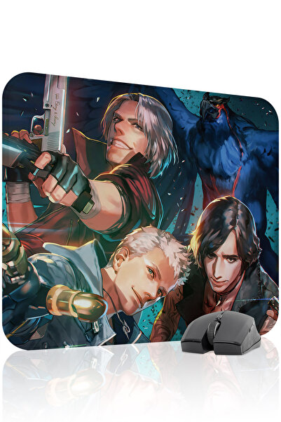 mousepad bastir لوحة ماوس الألعاب المطاطية المخيطة من ديفيل ماي كراي مانع للا...