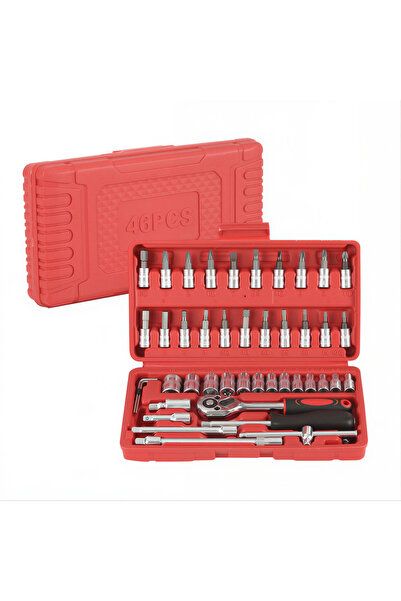 Prime Deals Trusă Profesională de Chei Tubulare și Biți – 46 Piese, cu Cliche...