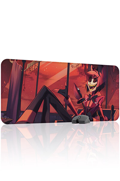 mousepad bastir لوحة ماوس الألعاب Hazbin Hotel مانع للانزلاق Dikişli Rubber G...