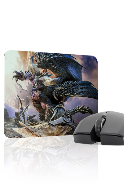 mousepad bastir لوحة ماوس مونستر هانتر: وورلد مانع للانزلاق من المطاط المخيط ...