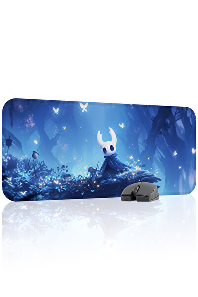 mousepad bastir لوحة ماوس الألعاب المطاطية المخيطة من هولو نايت مانع للانزلاق...