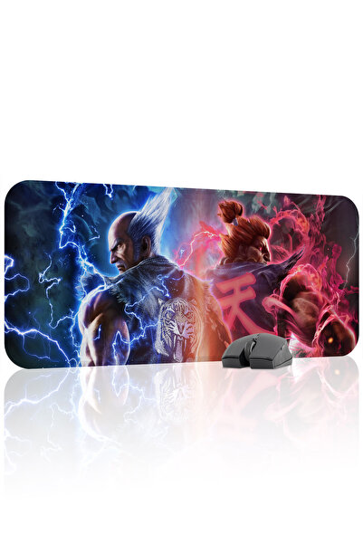 mousepad bastir لوحة ماوس الألعاب المطاطية المخيطة Tekken مانع للانزلاق V4 - ...