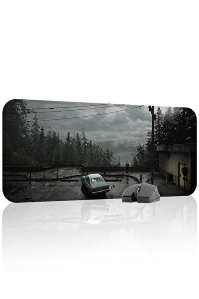 mousepad bastir لوحة ماوس الألعاب المطاطية المخيطة من سايلنت هيل مانع للانزلا...