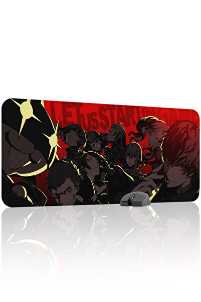 mousepad bastir Persona 5 مانع للانزلاق Dikişli Rubber Oyuncu Mousepad V2 - 9...