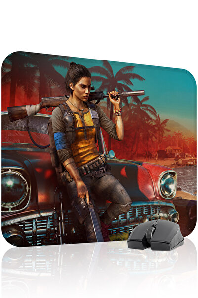 mousepad bastir لوحة ماوس الألعاب المطاطية المخيطة Far Cry مانع للانزلاق V2 -...