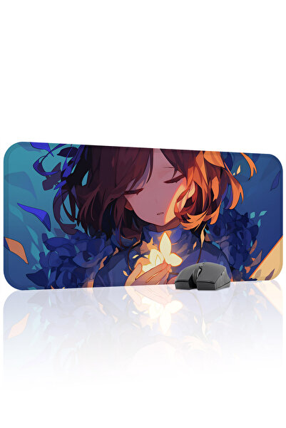 mousepad bastir Undertale مانع للانزلاق Dikişli Rubber Gaming Mousepad V4 - 7...