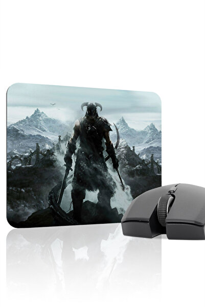 mousepad bastir لوحة ماوس الألعاب المطاطية المخيطة Skyrim مانع للانزلاق V1 - ...