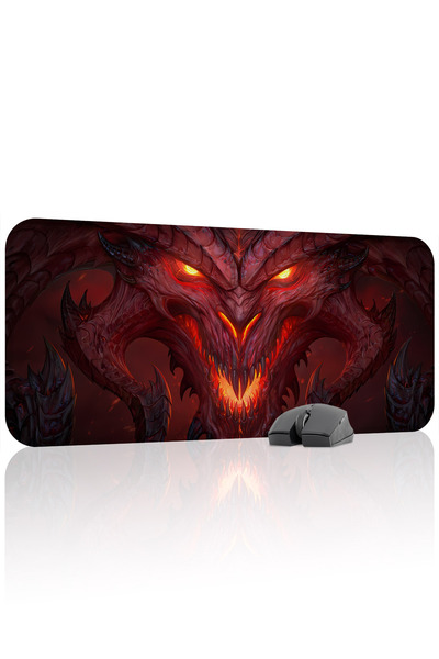 mousepad bastir Diablo Protivklizno prošiveni gumeni gaming podloga za miša V...