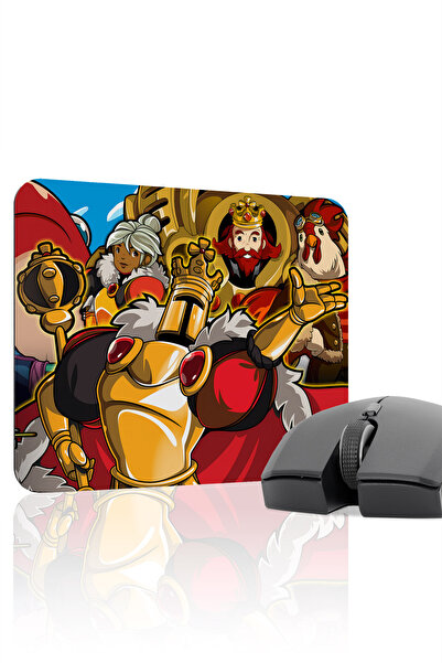 mousepad bastir لوحة ماوس مطاطية للألعاب من Shovel Knight مانع للانزلاق Dikiş...