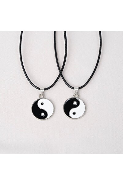 Zuum Accessories 2 li Yin Yang ip Kolye , Arkadaşlık Kolyesi , Best Friends