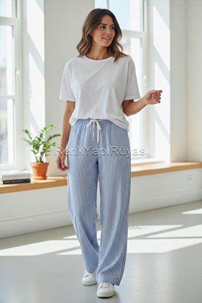 RENK YAPI RÜYASI Women's Cotton Piece Pajama Set with Single Bottom Pajama Pants