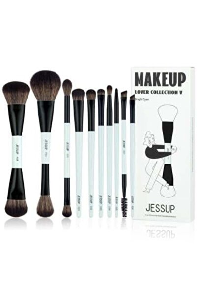 Jessup مجموعة فرش الوجه والعين - 10 قطع