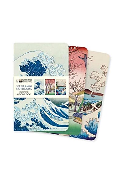 Flame Tree Japanese Woodblocks Mini Notebook Collection