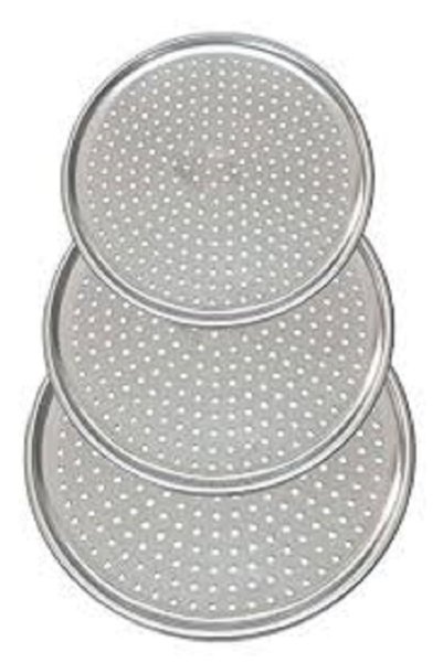 Reis Home Abant Pizza Tray Pan Set Perforated 28/32/36 cm Stainless Steel